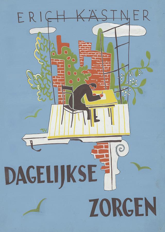 Bandontwerp Voor; Erich Kastner, Dagelijkse Zorgen. Liedjes Painting by Unknown Bandontwerp Voor; Erich Kastner, Dagelijkse Zorgen. Liedjes Painting by Unknown