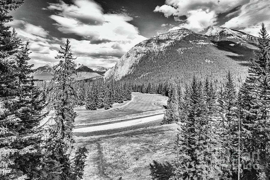 Banff National Park Photograph - Banff Springs 15th - BW by Scott Pellegrin