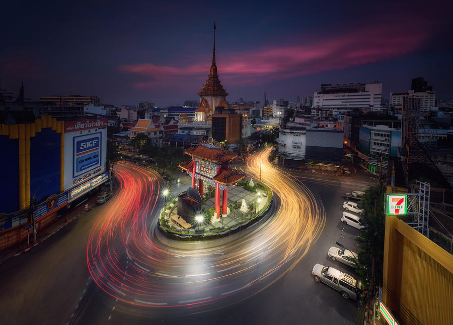 Car Photograph - Bangkok Fast Forward by Antonio Prado Prez