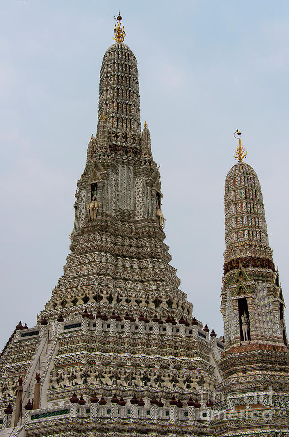 Bangkok Wat Arun Towers Photograph by Bob Phillips - Fine Art America