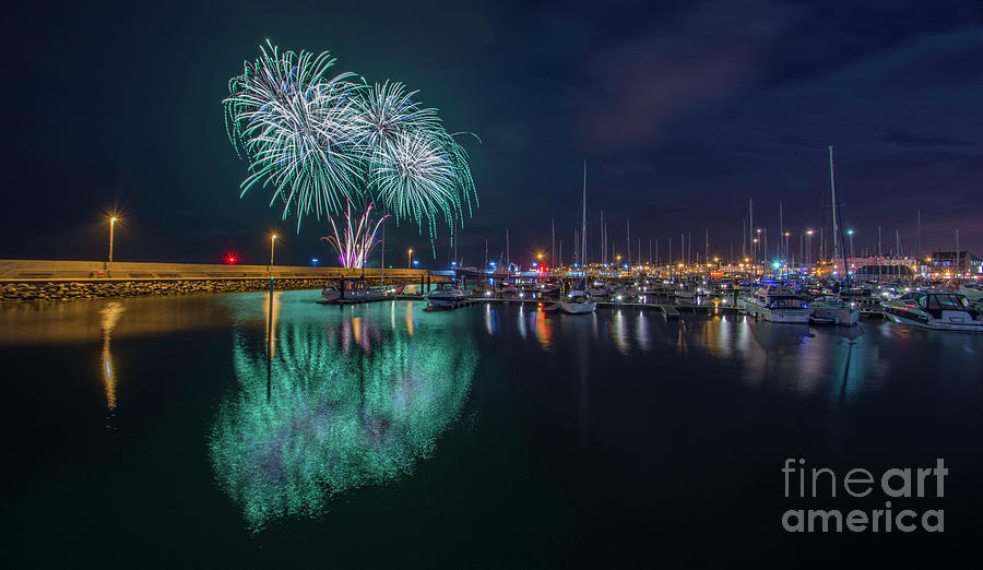 Bangor Fireworks Photograph by Jonny Andrews Fine Art America