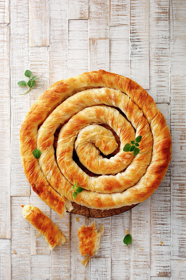 Banitsa Filled With Sheeps Cheese Photograph by Petr Gross