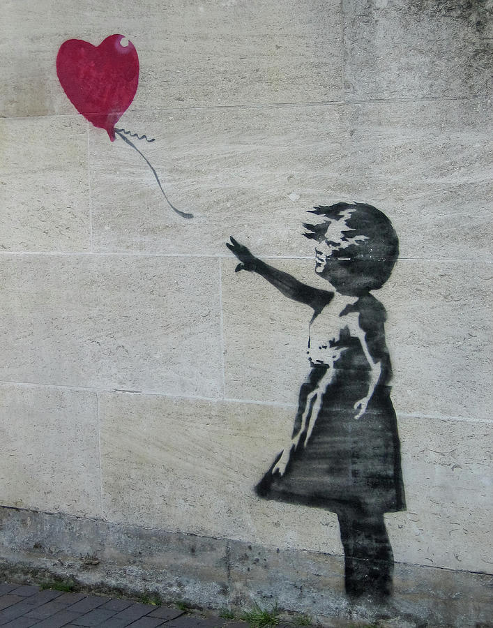 Banksy Street Art Balloon Girl Photograph
