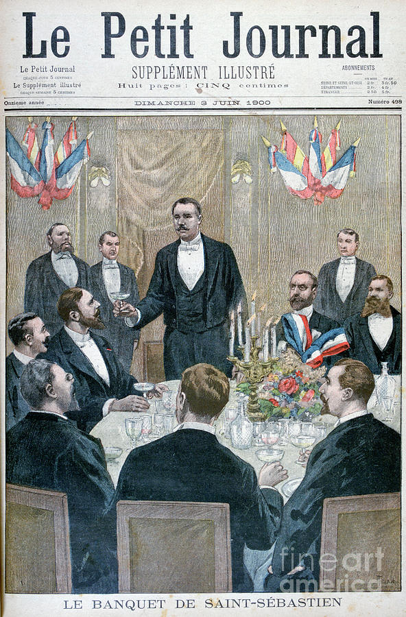 Banquet Of French Nationalist And Paul Drawing by Print Collector