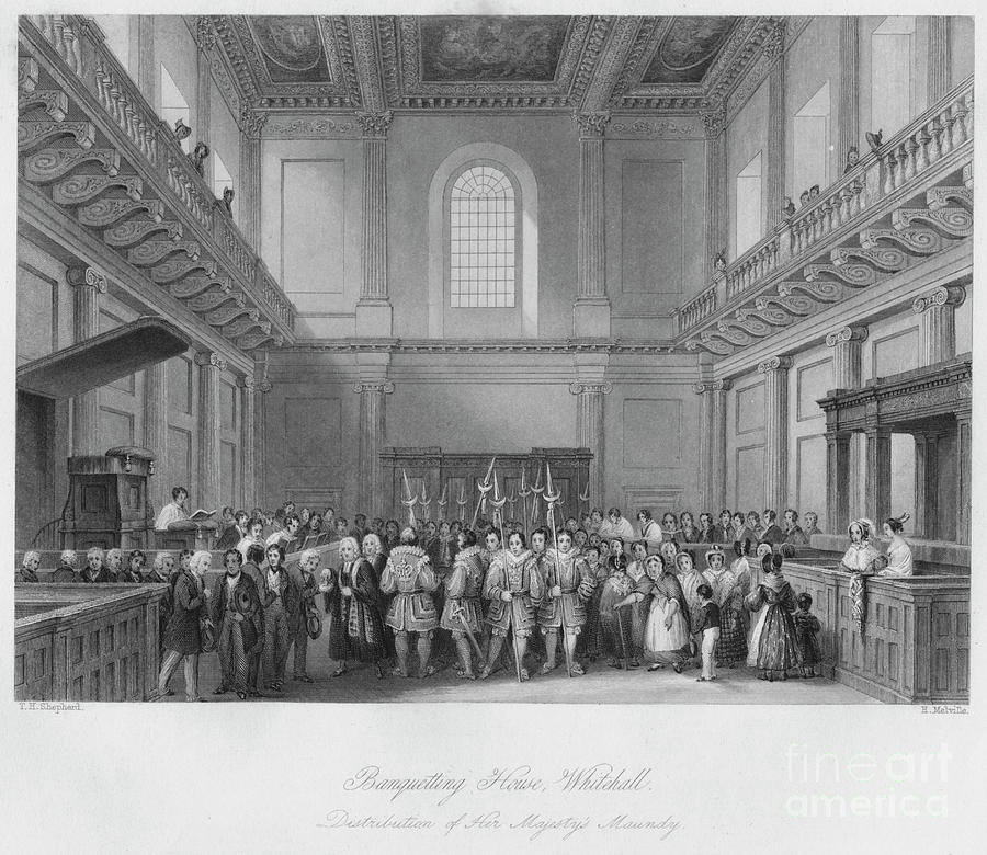 Banqueting House, Whitehall Drawing by Print Collector