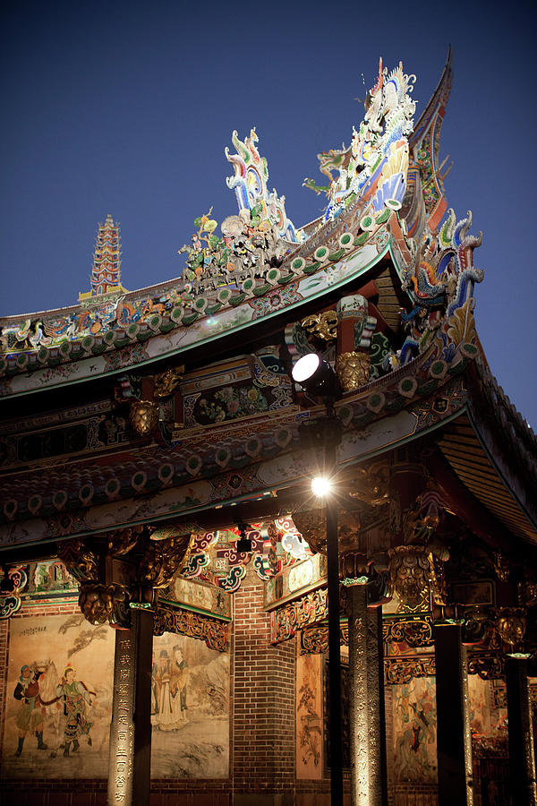 Bao-an Temple Roof Photograph by Alex Wu