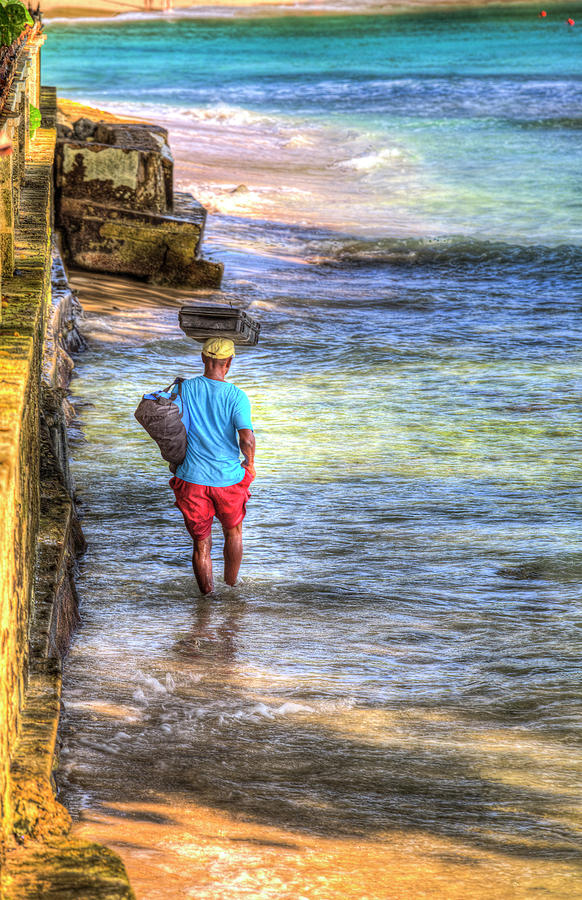 Barbados Beach Seller  Photograph by David Pyatt
