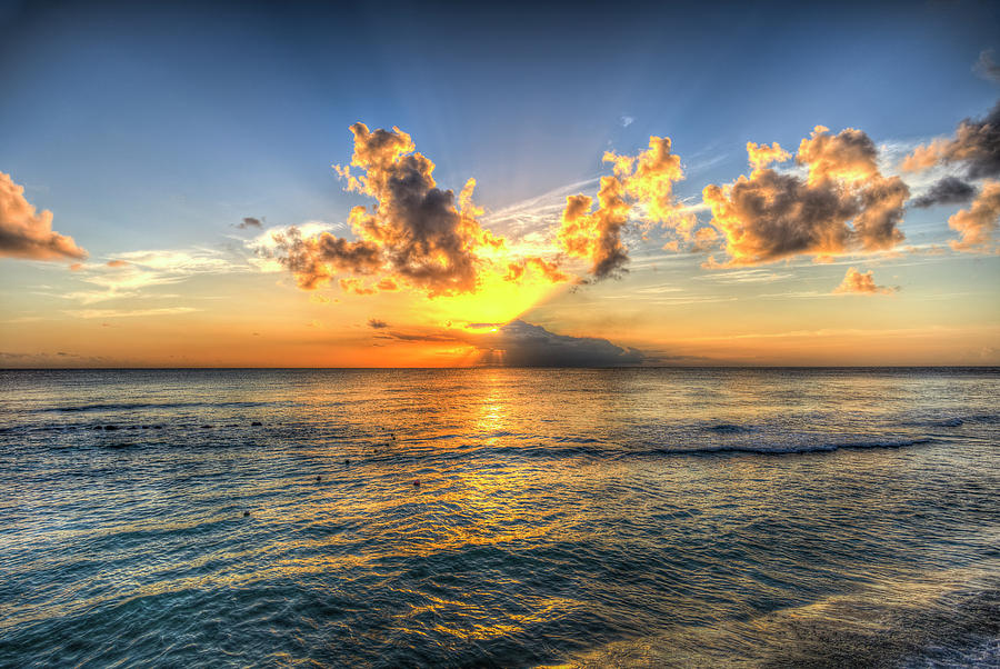 Barbados Sunset Photograph by David Pyatt