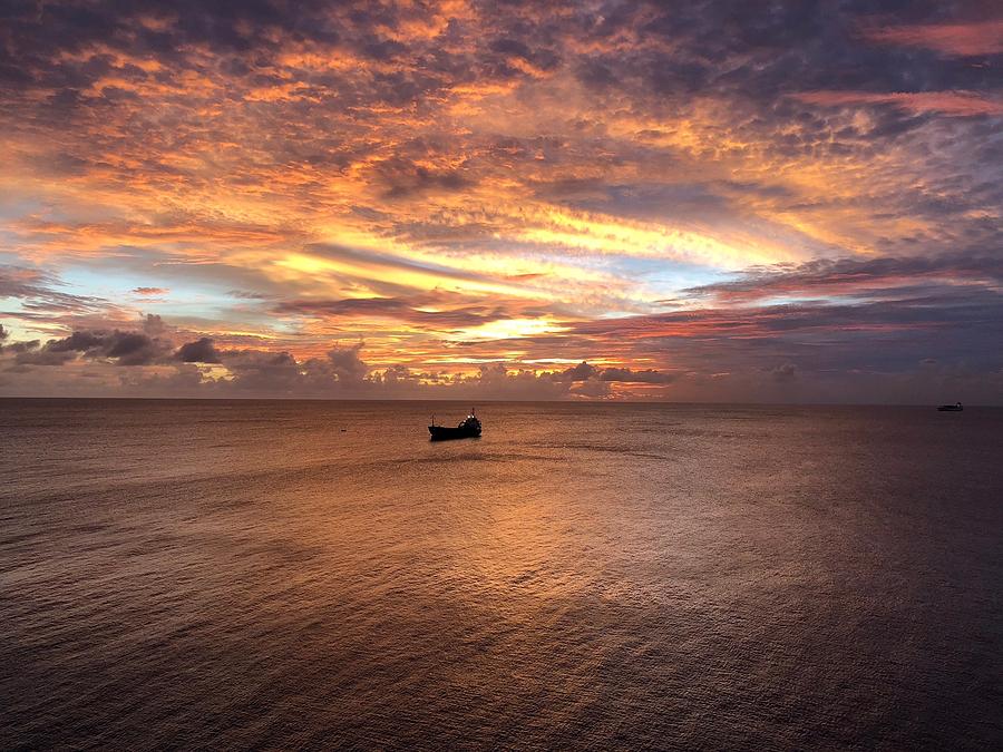 Barbados Sunset Photograph by Lois Lepisto