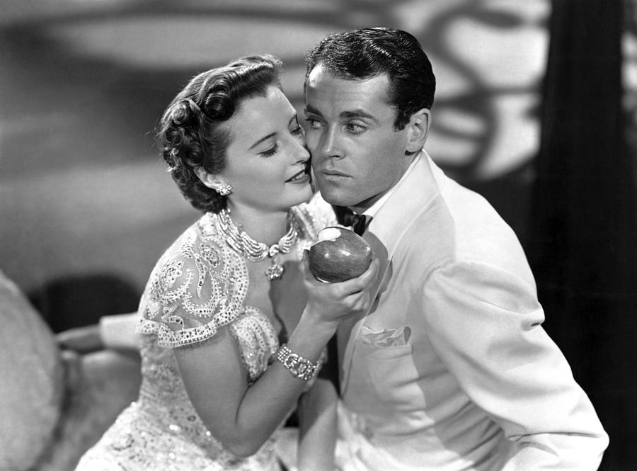 Barbara Stanwyck And Henry Fonda With Apple In The Lady Eve Photograph By Globe Photos Fine 