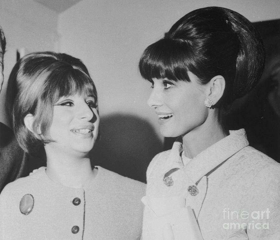 Barbara Streisand And Audrey Hepburn Photograph by Bettmann