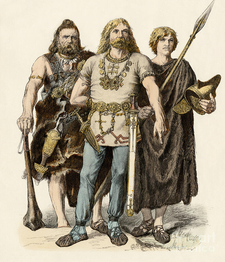 Barbarian Peoples Of Europe (gallic, Huns And Celtic) At The Time Of ...