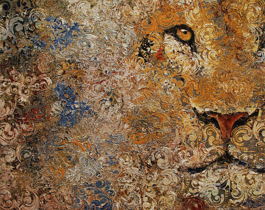 Cat Painting - Barbary Lion by Michael Creese