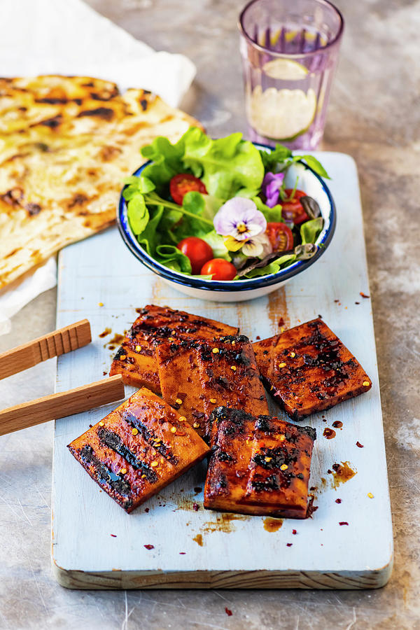 Barbecued Spiced Tofu Photograph by Hein Van Tonder