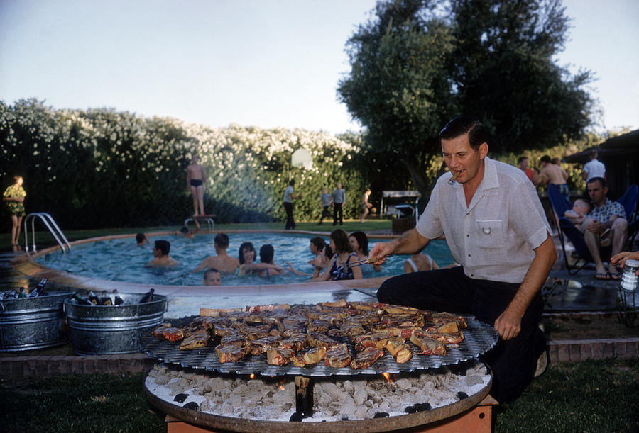 Barbeque In Phoenix Photograph by Slim Aarons