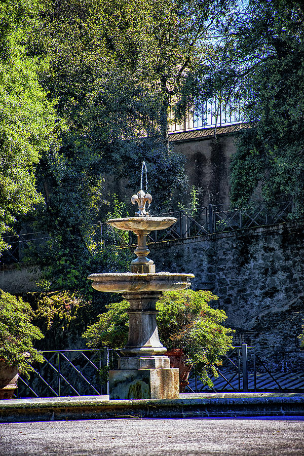 Castel Gandolfo Photograph - Barberini Gardens Fountain by Joseph Yarbrough Castel Gandolfo Photograph - Barberini Gardens Fountain by Joseph Yarbrough
