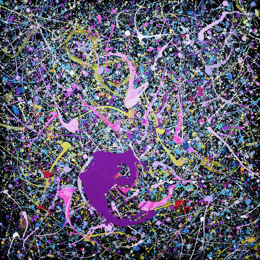 Contemporary Abstract Painting - Barbers Adagio For Strings by Tylo Jacobs Contemporary Abstract Painting - Barbers Adagio For Strings by Tylo Jacobs