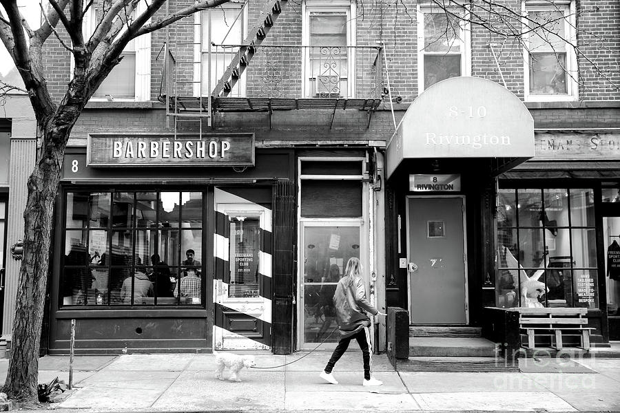 Barbershop Walk in the Bowery New York City Photograph by John Rizzuto