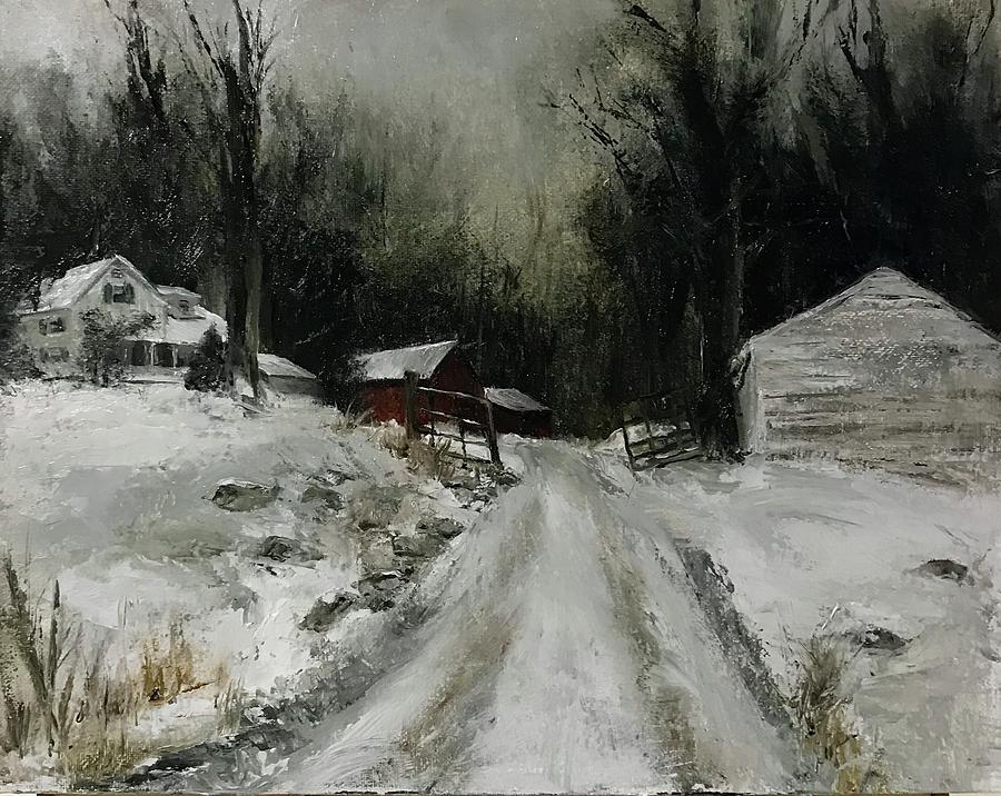 Barbs farm Painting by Lindsay Frost