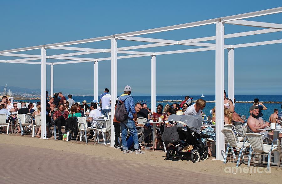 Barcelona beach bar Photograph by David Fowler - Fine Art America