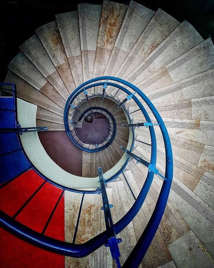 Barcelona inspired Spiral Staircase Photograph by Tito Slack