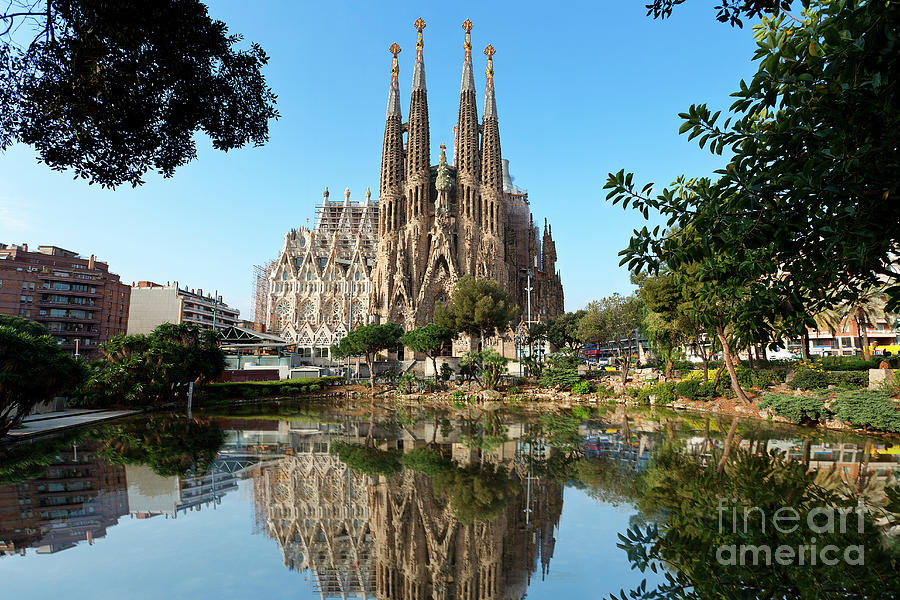 Barcelona, Sagrada Familia Photograph by Sylvain Sonnet