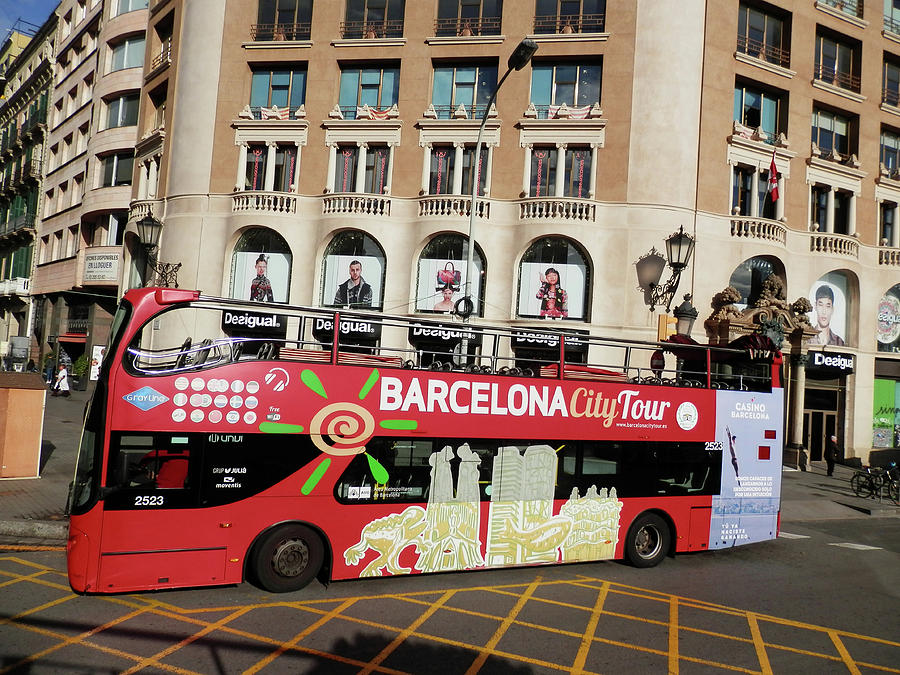 Barcelona Sightseeing Bus Photograph by Pema Hou - Pixels