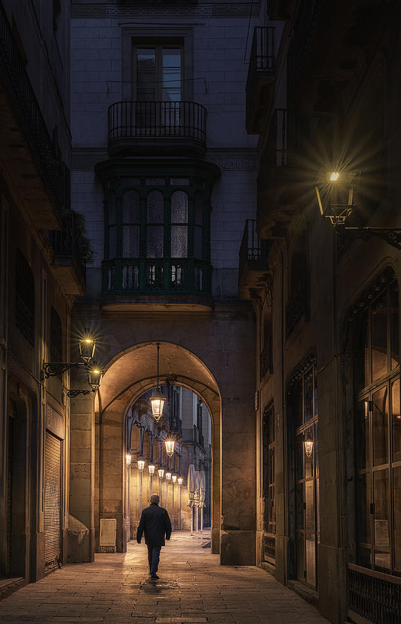 Barcelona Photograph - Barcelona Streets by Antoni Figueras Barranco