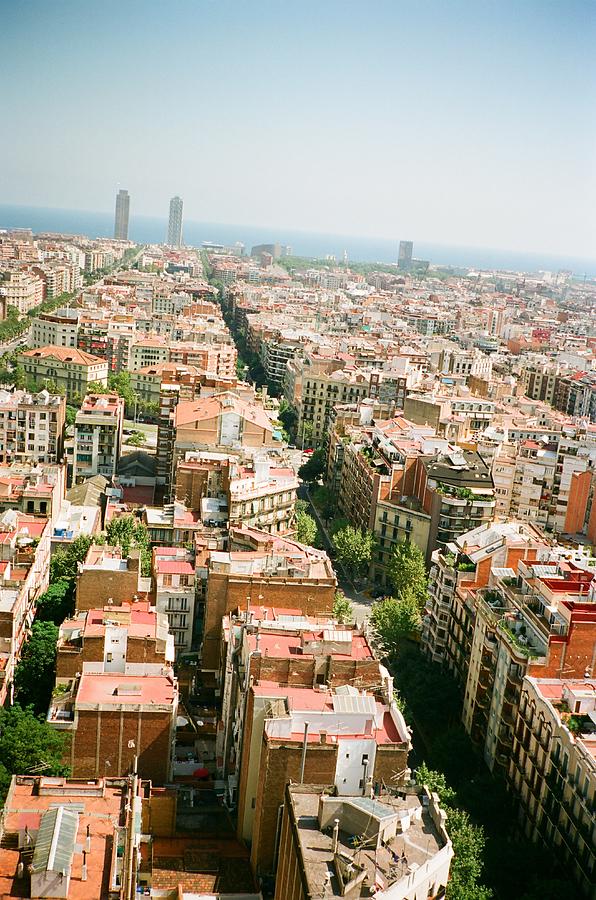 Barcelona View From The Sagrada Família Photograph by Shuhan Zhong