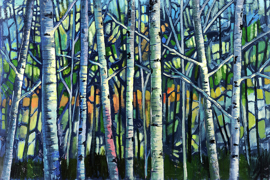 Bare Forest Painting by Ford Smith