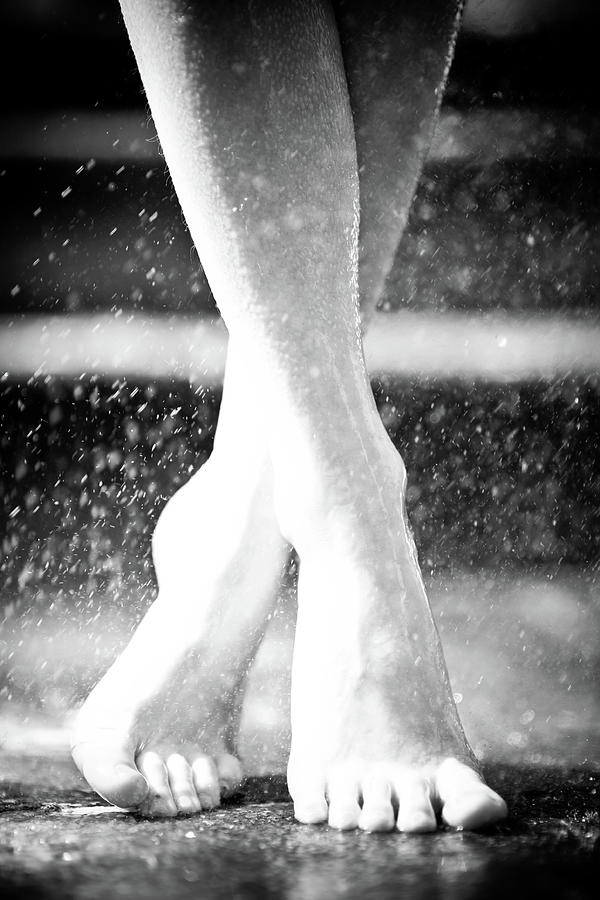 Barefoot Dancer Practicing Ballet In Photograph by Olivia Bell Photography