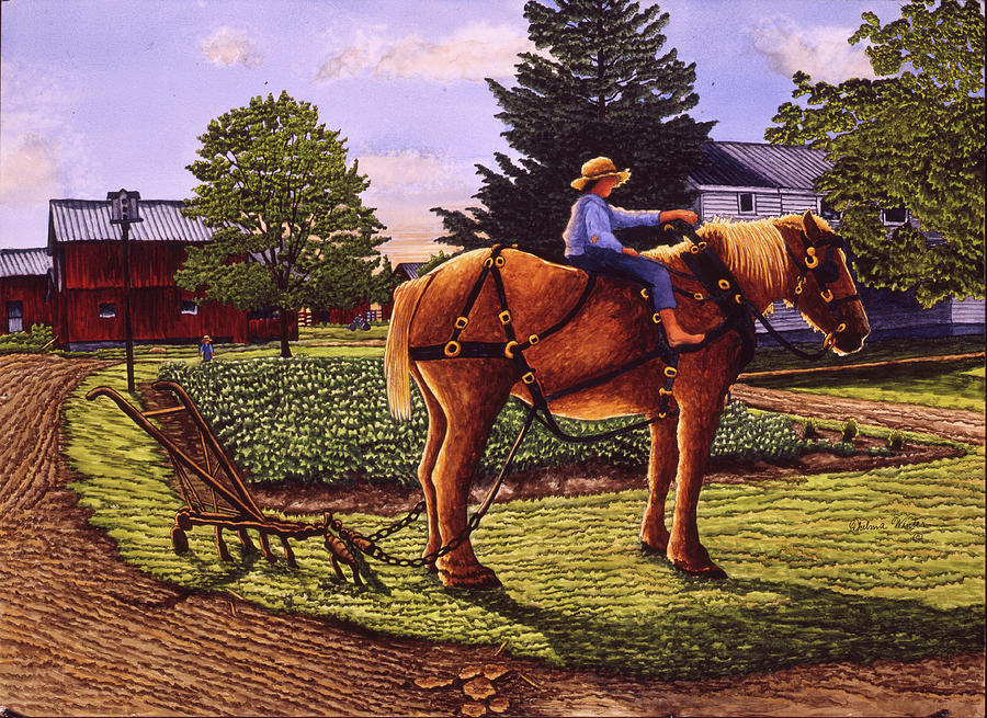 Barefoot Rider Painting by Thelma Winter