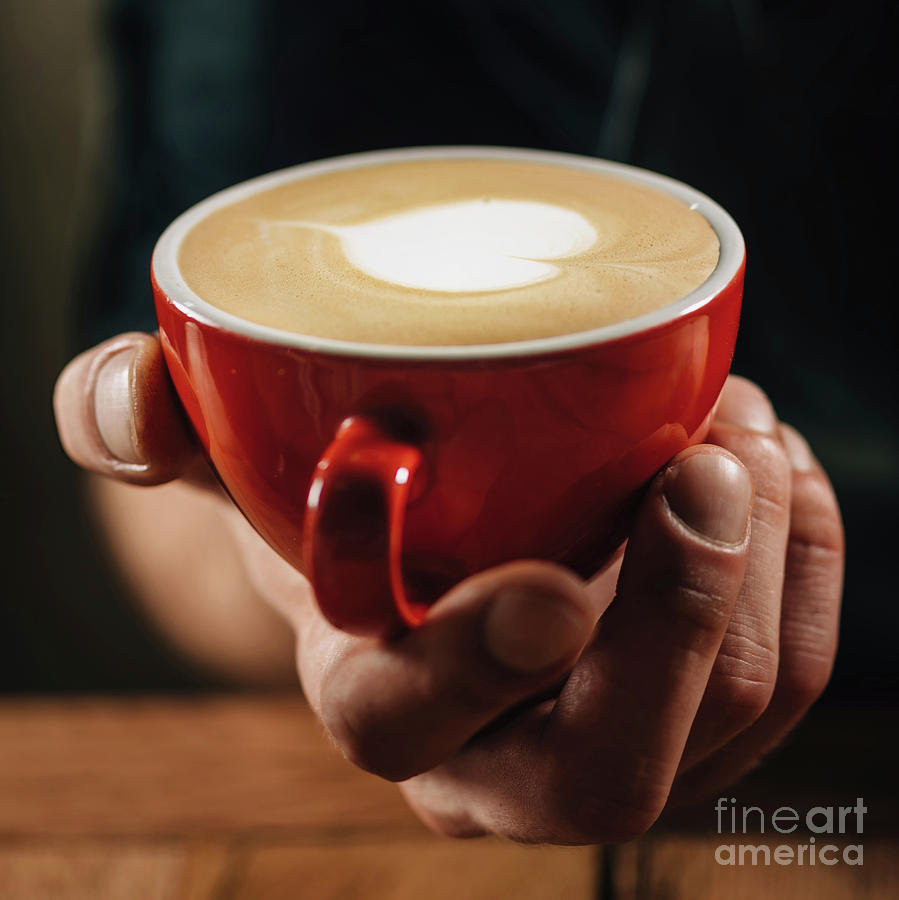 Barista Making Latte Art Photograph by Microgen Images/science Photo Library