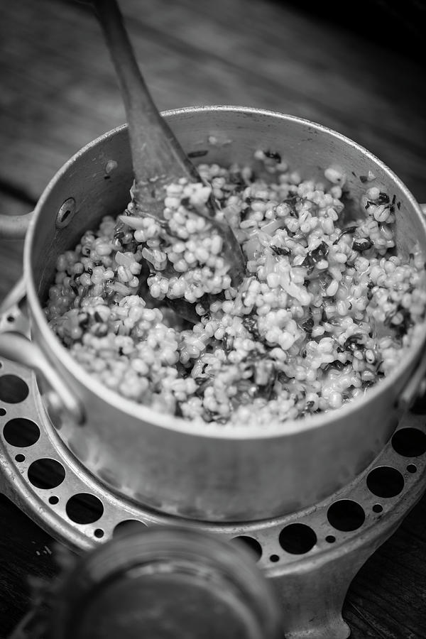 Barley Risotto In A Pot Photograph by Eising Studio
