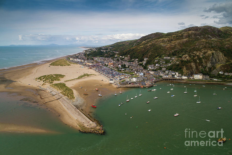 Barmouth Wales from the air Photograph by Keith Morris | Fine Art America