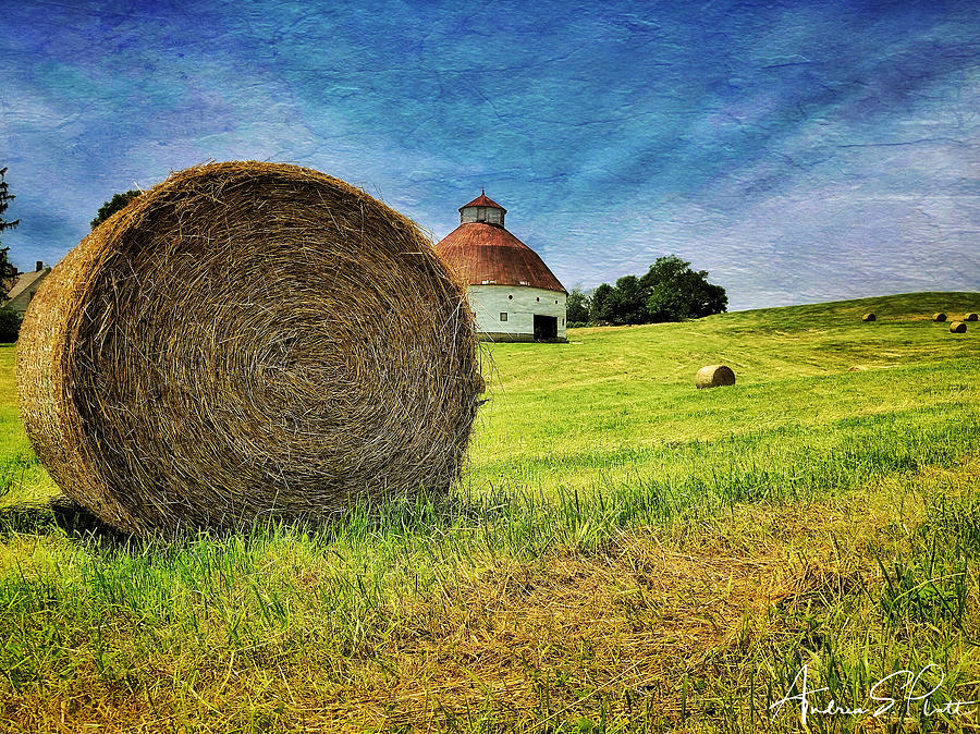 Barn and Bales All Around Photograph by Andrea Platt