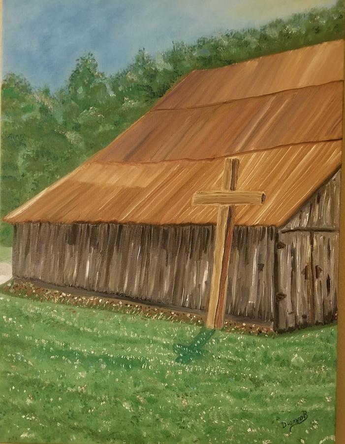 Barn Crossed Painting
