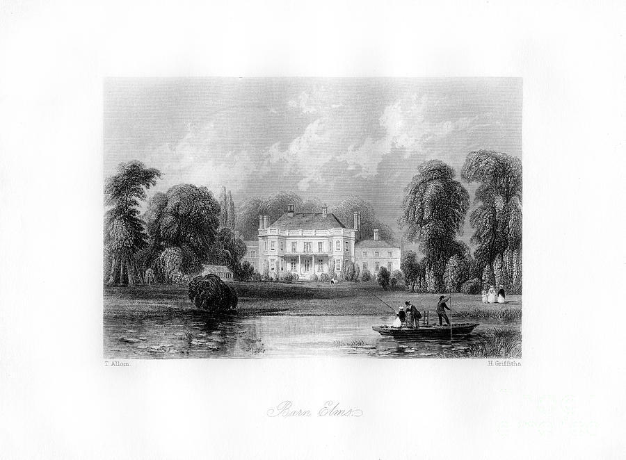 Barn Elms, Richmond Upon Thames, 19th Drawing by Print Collector