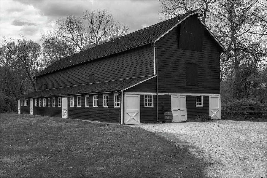 Barn House  BW Photograph by Susan Candelario