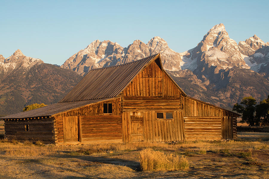 Barn In Field With Mountain Range Photograph by Panoramic Images - Pixels