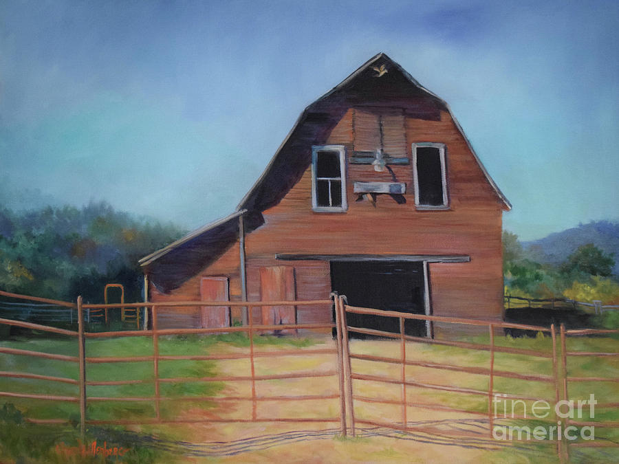Barn in Jasper, Arkansas Painting by Cheri Wollenberg