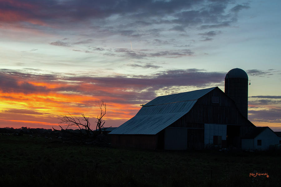 Barn Sunrise 2 Photograph by Ken Figurski - Fine Art America