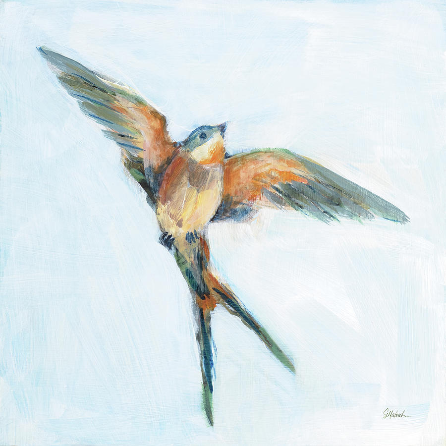 Animal Painting - Barn Swallow Flight I by Sue Schlabach