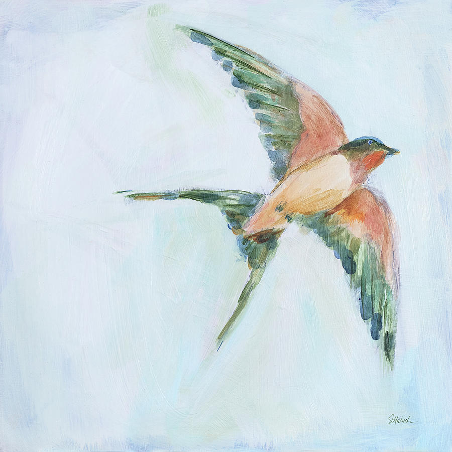Animal Painting - Barn Swallow Flight II by Sue Schlabach