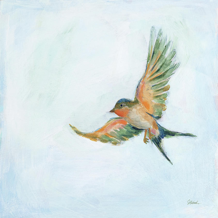Animal Painting - Barn Swallow Flight IIi by Sue Schlabach