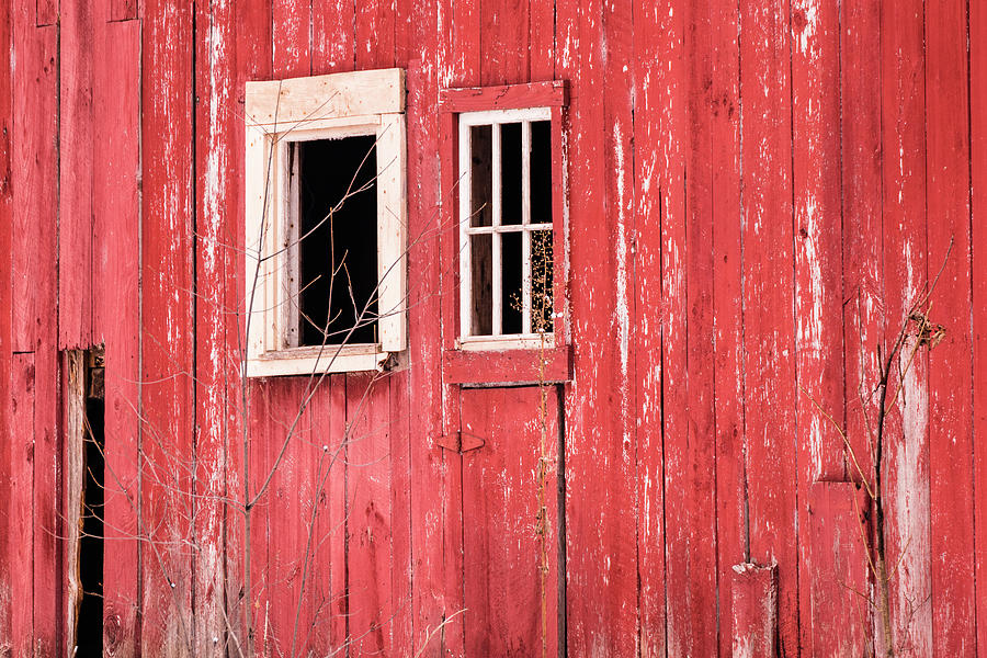 Barn Photograph - Barn Windows by Brenda Petrella Photography Llc