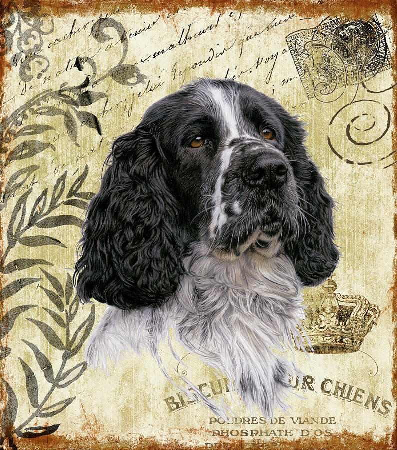 Dog Painting - Barney Le Chien by Aron Gadd