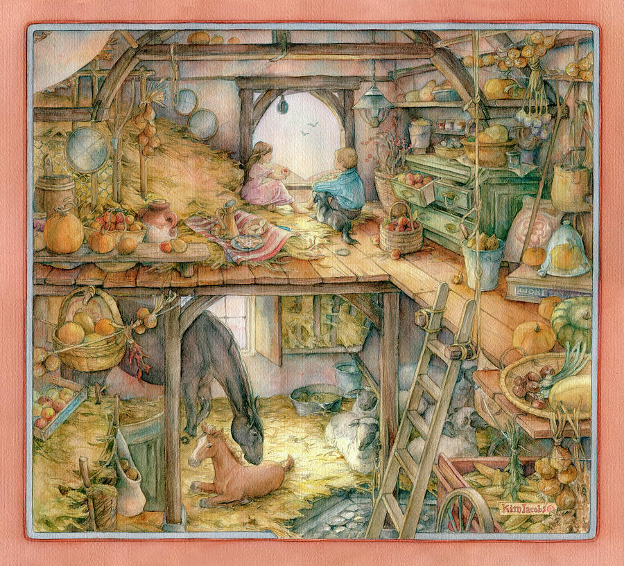 Barntime Painting by Kim Jacobs