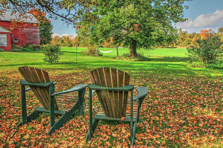 Country Photograph - Barnyard Chairs by Robert Goldwitz Country Photograph - Barnyard Chairs by Robert Goldwitz