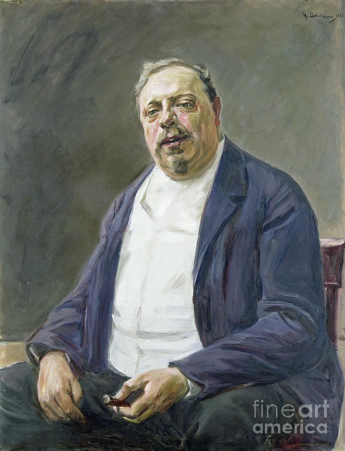 Baron Alfred Von Berger, 1905 Painting by Max Liebermann